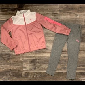 PUMA Girls’ Track Jacket & Pant Set Size 6 NWT